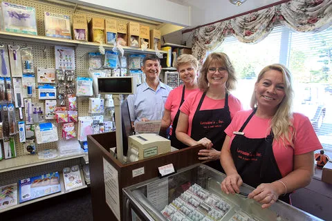 The Lorraine's team behind the counter at the Hanover shop