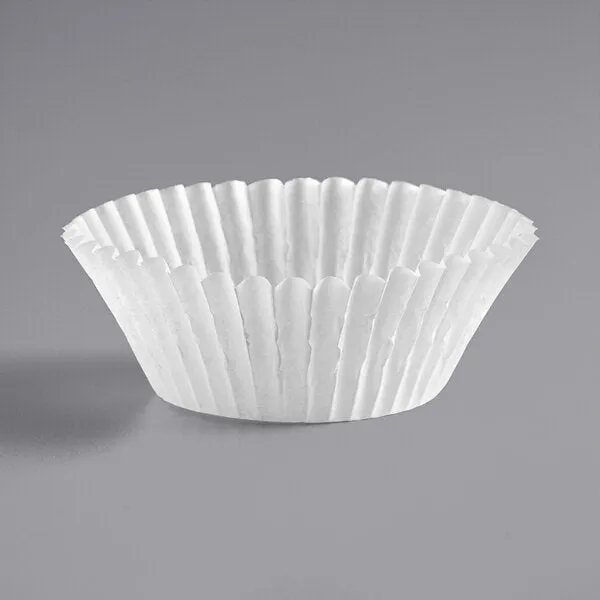 White standard baking cups, 500 pack box